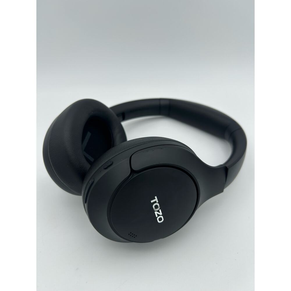 TOZO HT2 ANC Wireless Bluetooth Over-Ear Headphones Black w/ Charger Tested